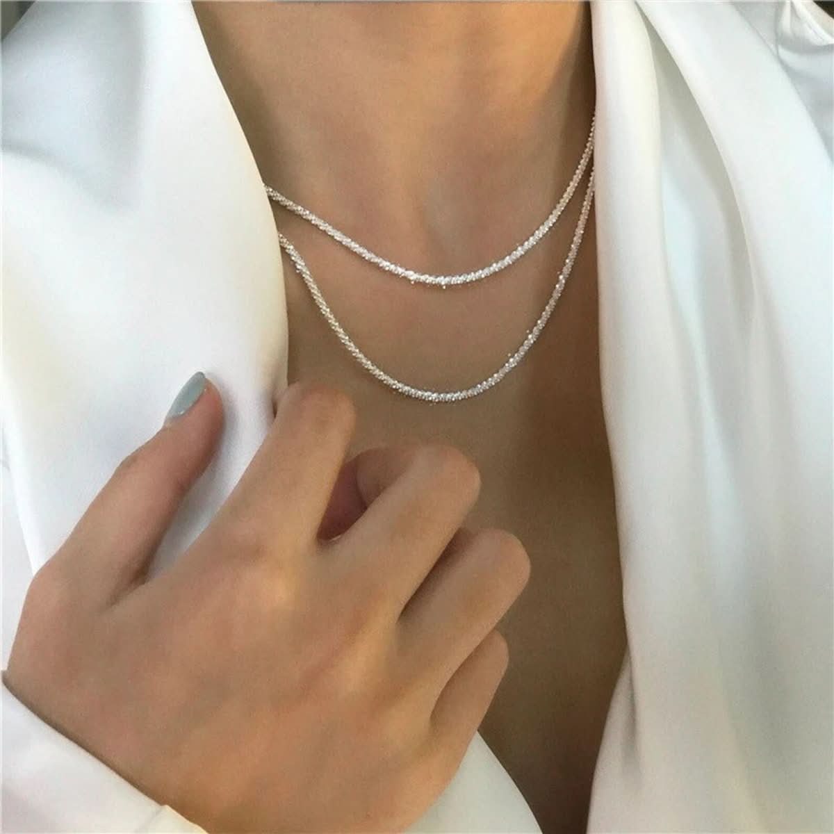Astra Sada náhrdelníků Hvězda ze stříbra 925 pro elegantní styl