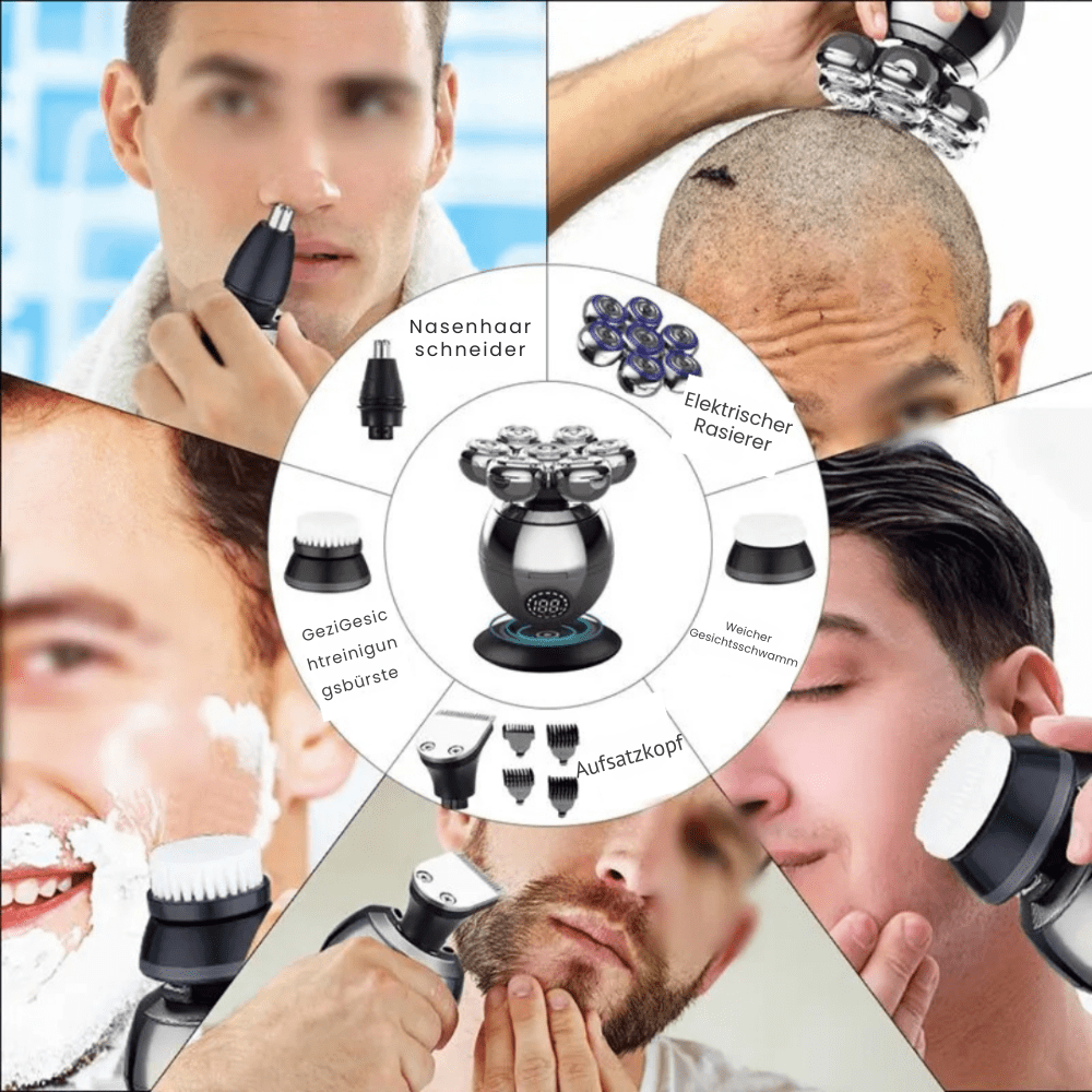NovaShave Pro 7D Electric Shaver With IP68 Water Protection And USB Charging