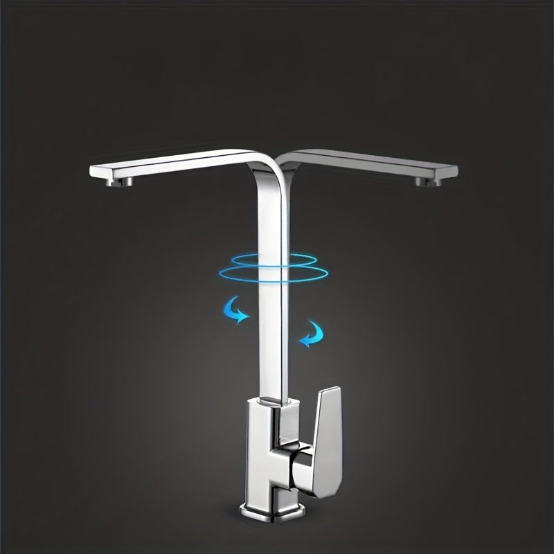 Rubinetto da cucina girevole con acqua calda e fredda
