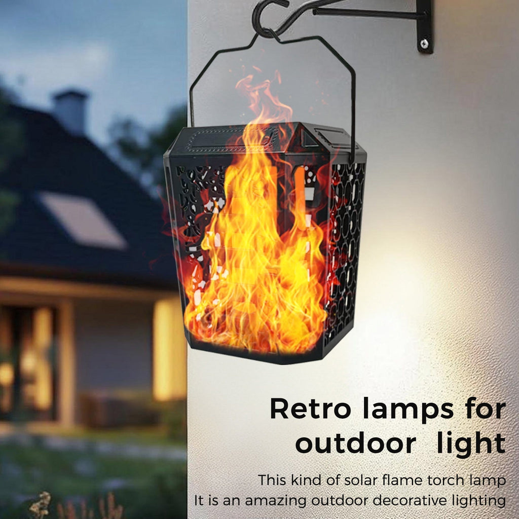 Flickering Solar Torch Lamp