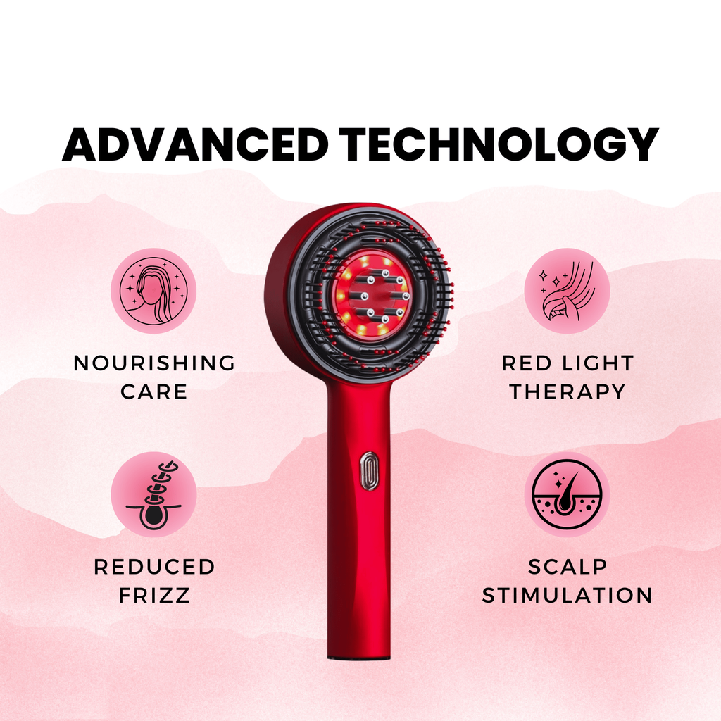 3-in-1 Red Light Scalp Massager | Fervei