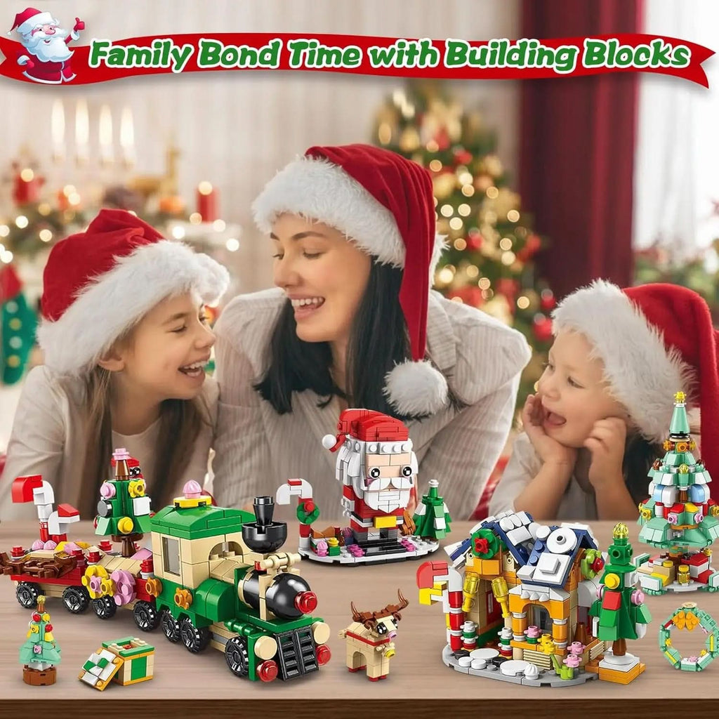 Set creativo di costruzioni BrightBuild Studio per Natale, per bambini dai 6 anni in su