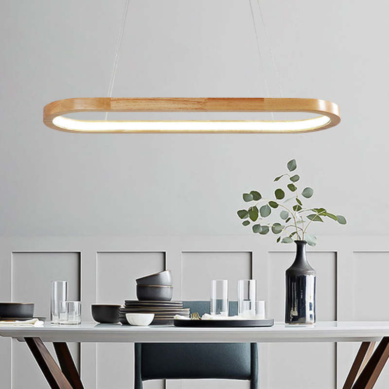 NovaHaus Lunara Modern Pendant Lamp In Metal And Wood For Contemporary Interiors
