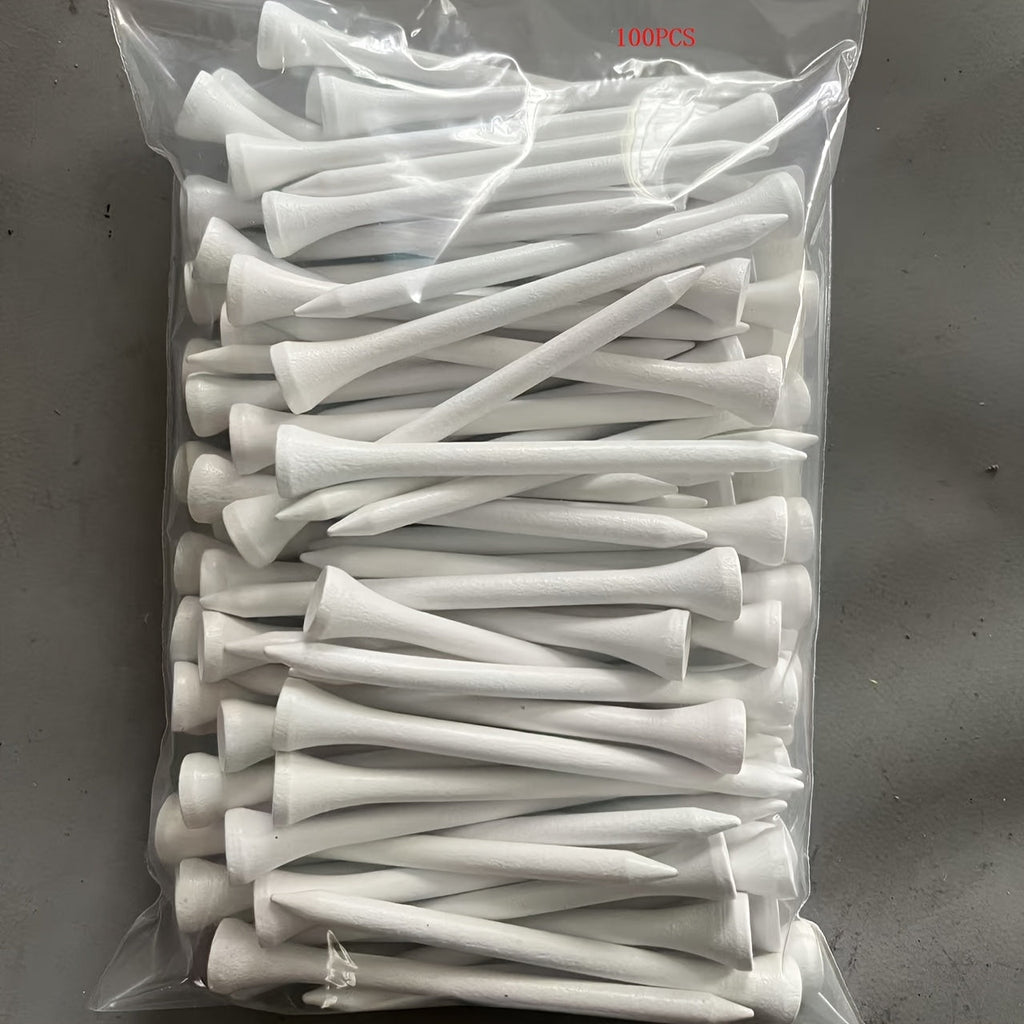 Prémiové dřevěné golfové teečka, balení 100 kusů