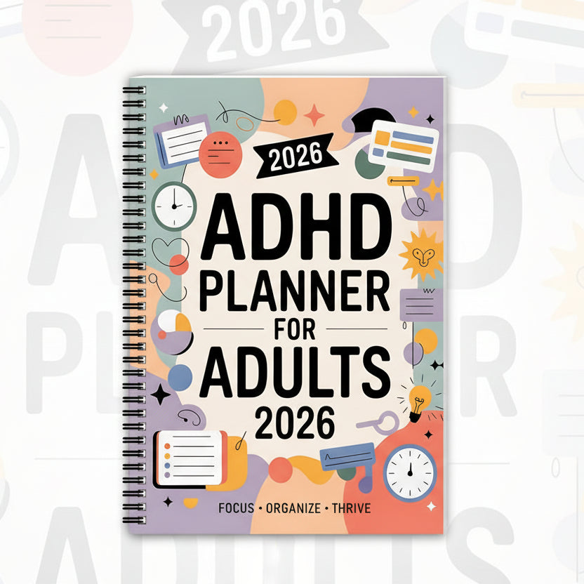 ADHD productivity planner for structured daily and weekly organization