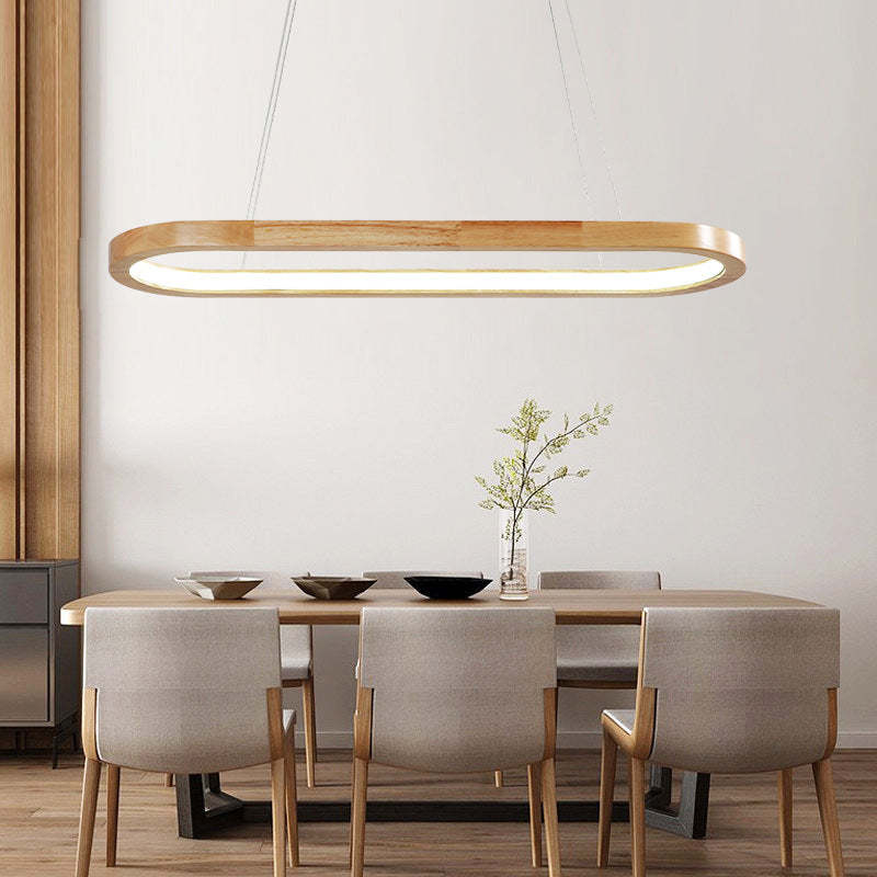 NovaHaus Lunara Modern Pendant Lamp In Metal And Wood For Contemporary Interiors