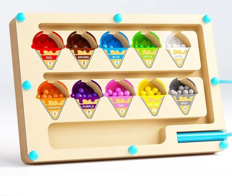 HueQuest Magnetic Color and Number Game for Kids Aged 3 and Up