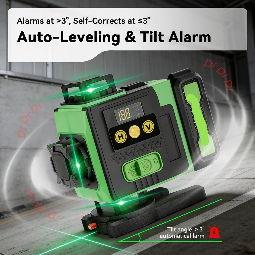 360 Laser Level Tool for Precision Construction Alignment