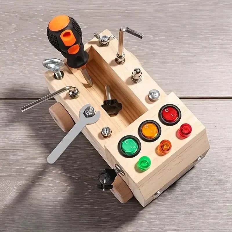 Nova Mind Busy Board For Kids Interactive Learning Toy To Build Fine Motor Skills