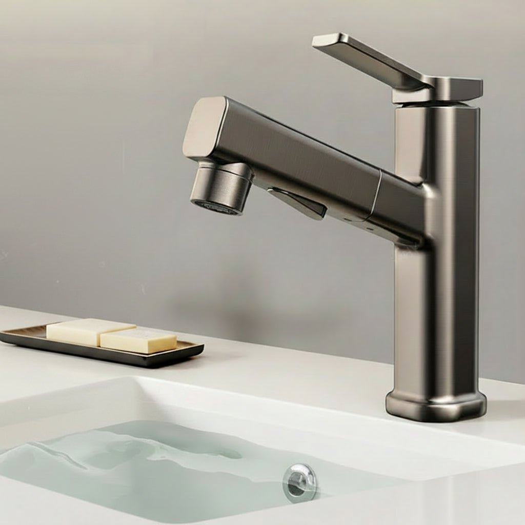 Robinet d'évier à trois modes avec douchette extractible
