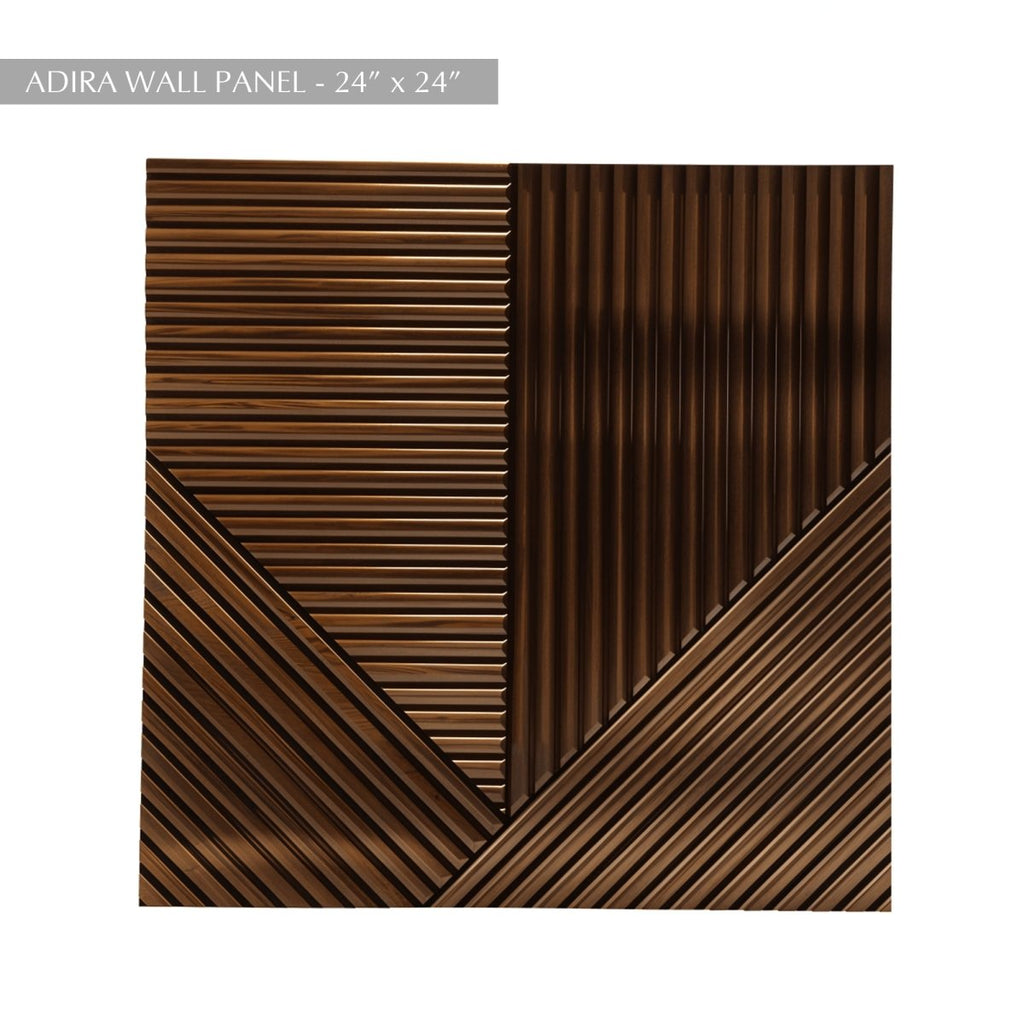 Adira geometrické dřevěné nástěnné panely pro stylové akcentové stěny