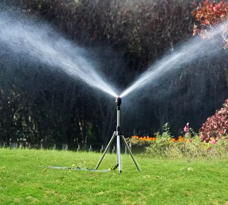 TURBOSPRAY Adjustable Irrigation Sprayer Delivers 360 Coverage Around Plants