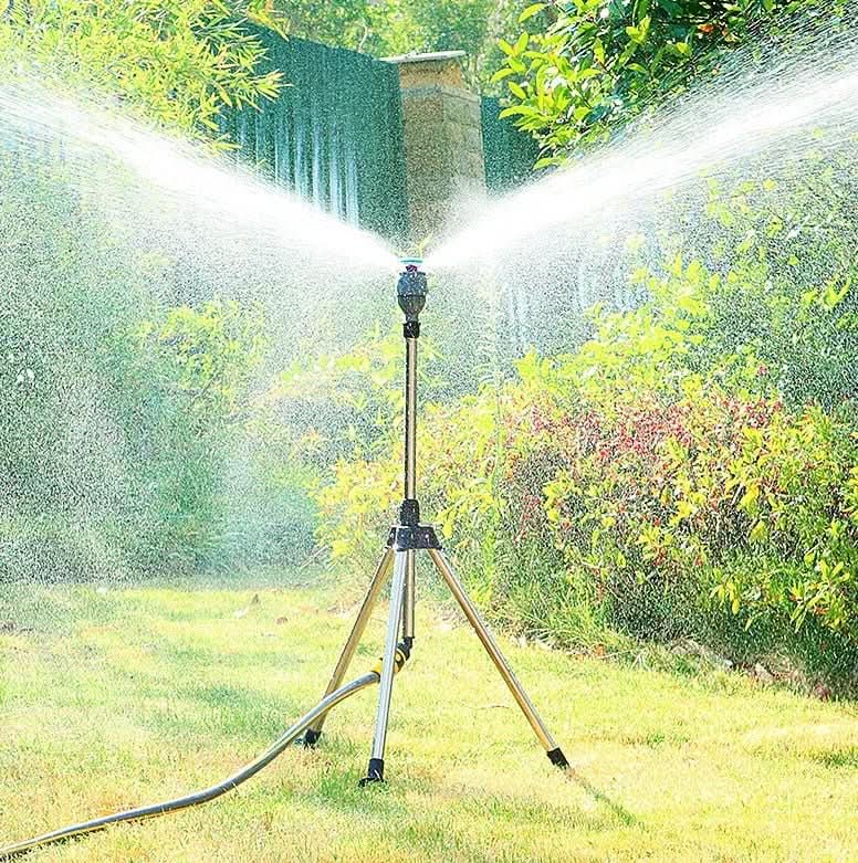 TURBOSPRAY Adjustable Irrigation Sprayer Delivers 360 Coverage Around Plants