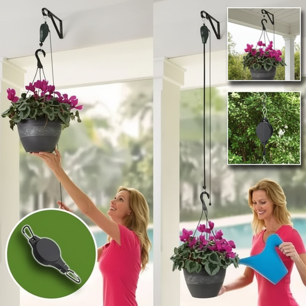 VerdantLift höhenverstellbares Hängesystem für Pflanzen und Vogelhäuser