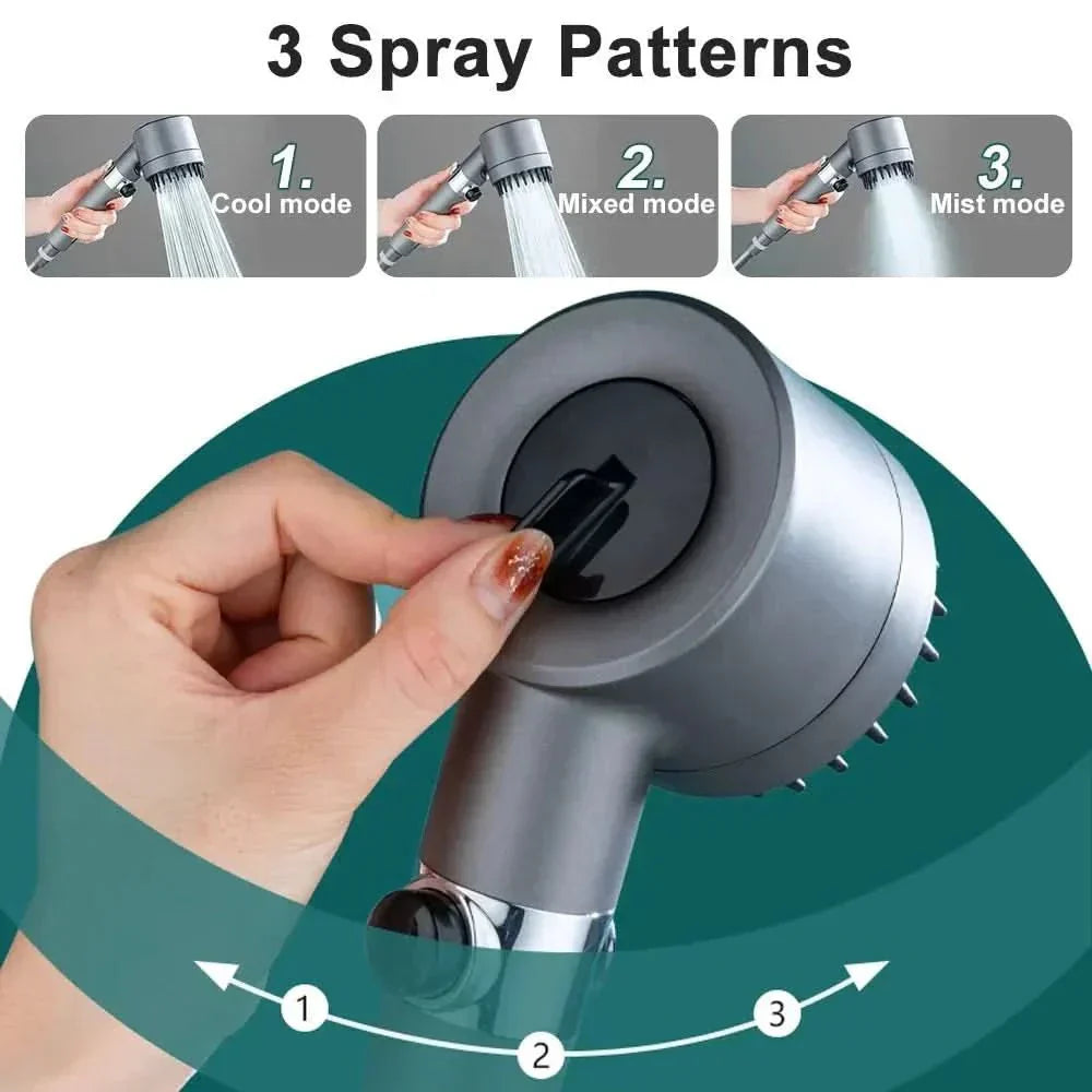 PulseJet Shower Head For Stronger Pressure And Cleaner Water For Your Bathroom