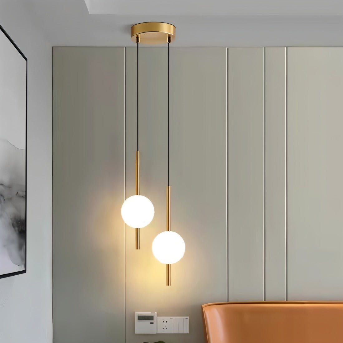 Aster Nordische Glas-Pendelleuchte für moderne Innenräume