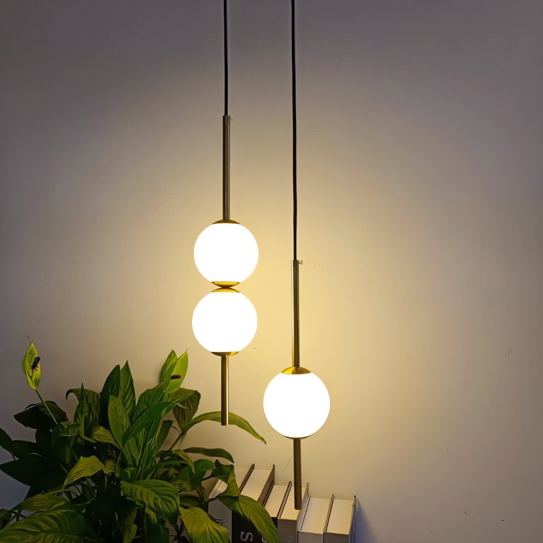 Aster Nordische Glas-Pendelleuchte für moderne Innenräume