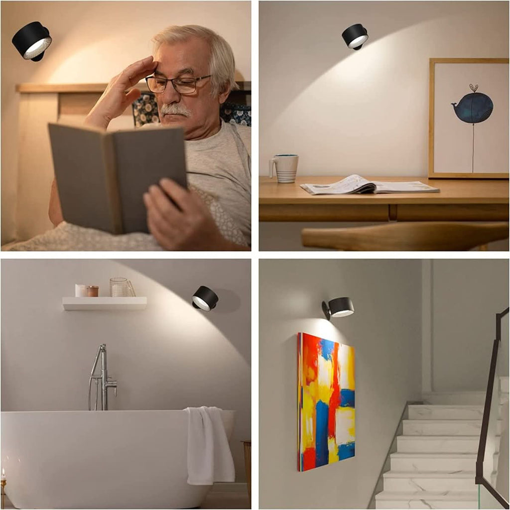 ZENLAMP Cordless LED Lamp With a Rotating Head for Flexible Lighting