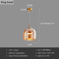 Nova Glass LED Pendant Light Modern Chandelier Fixture