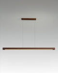 Walnut Wood Minimalist Pendant Light In Japanese Style For Modern Homes