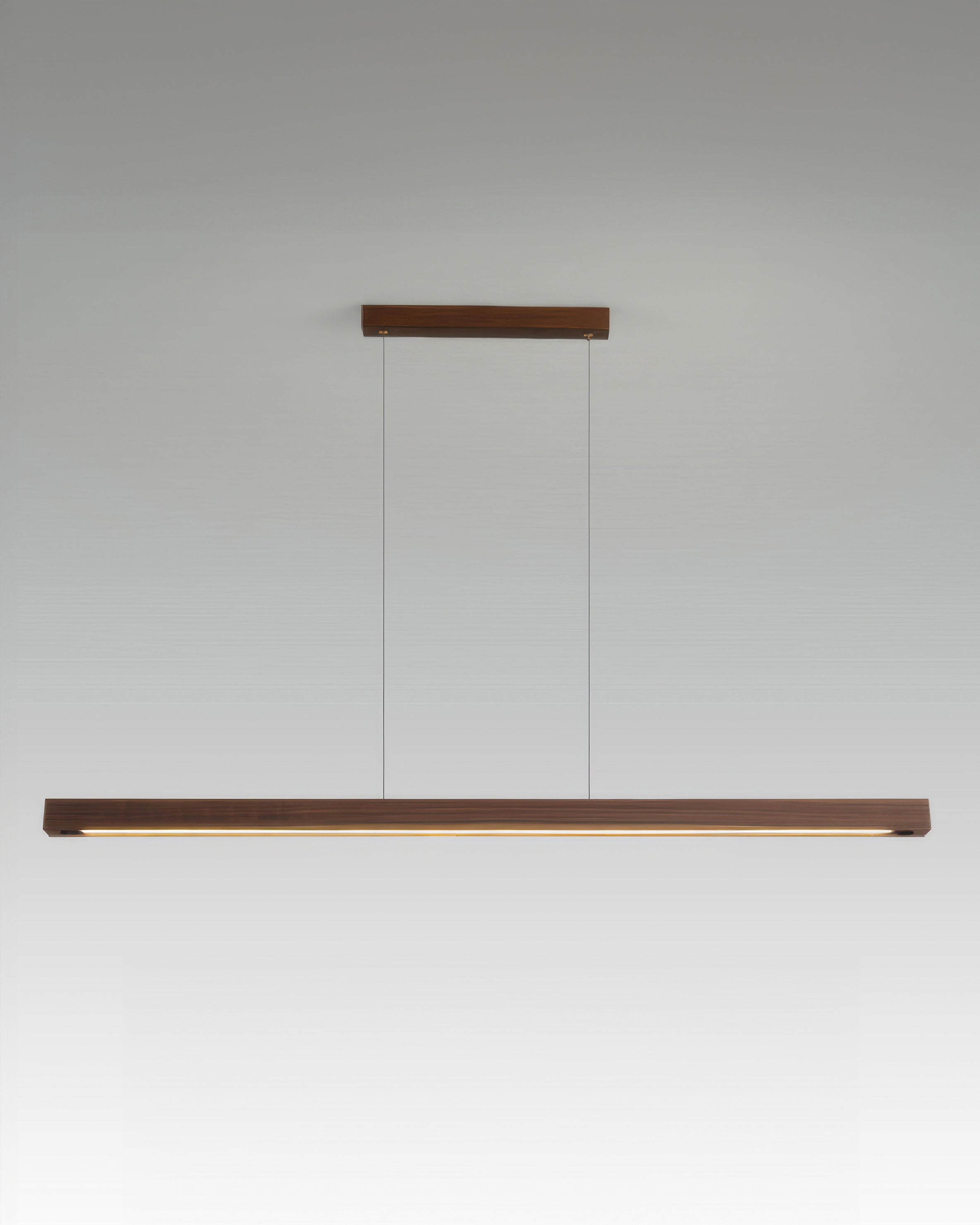 Walnut Wood Minimalist Pendant Light In Japanese Style For Modern Homes