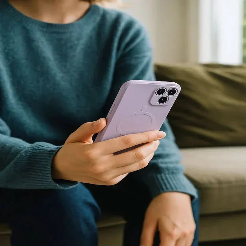 NovaGrip Magnetic Soft Silicone Case With Secure Grip For iPhone 17