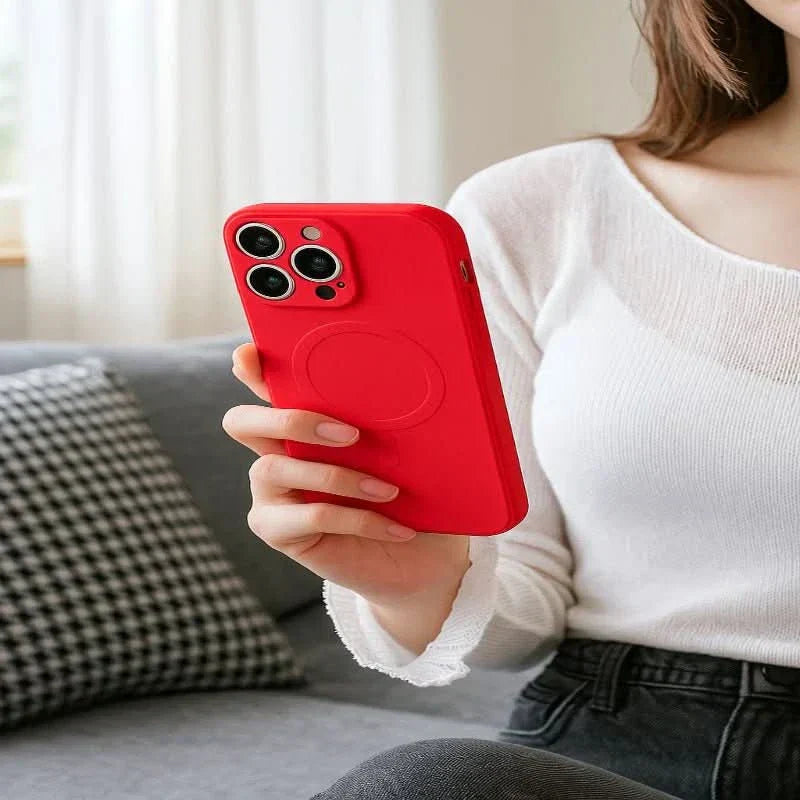 NovaGrip Magnetic Soft Silicone Case With Secure Grip For iPhone 17