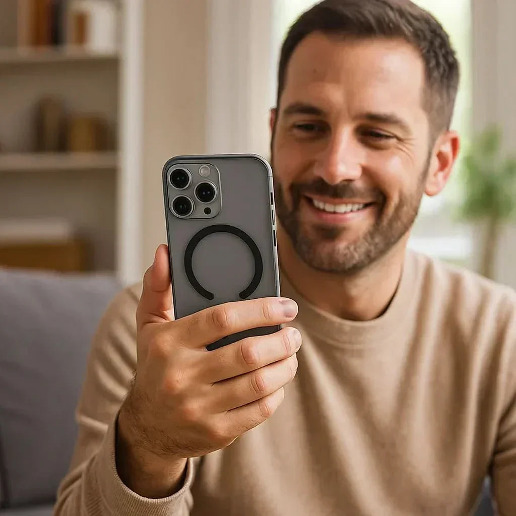 AeroShield Ultra-tenký matný průhledný kryt MagSafe pro iPhone