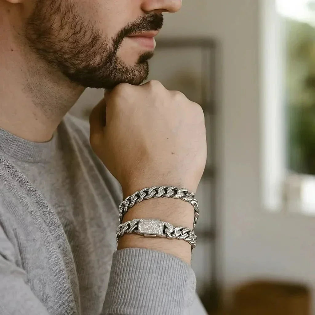 Aurelian 18K vergoldetes Sterling-Silber Cuban-Armband