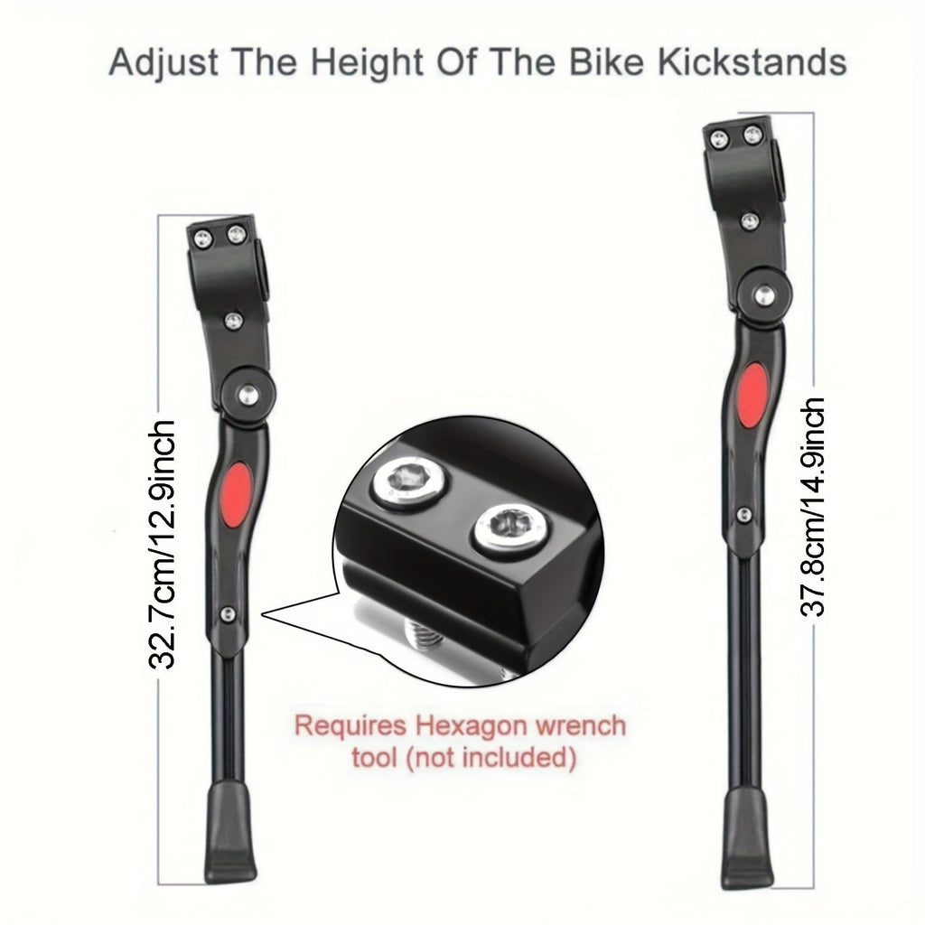 Adjustable Aluminum Kickstand For MTB City And E Bikes