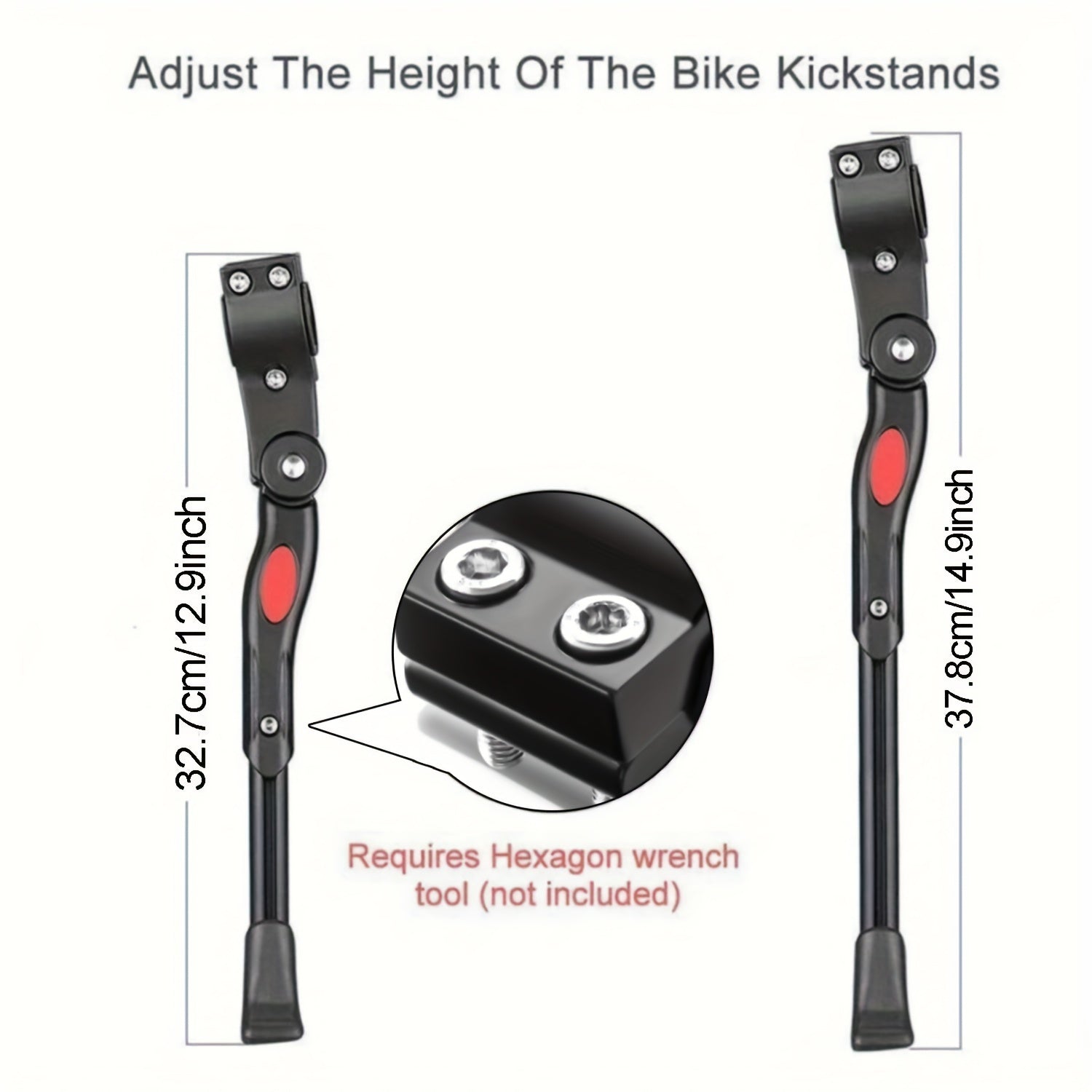 Adjustable Aluminum Kickstand For MTB City And E Bikes
