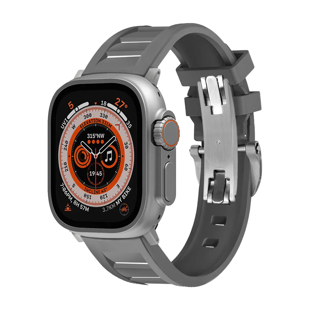 Řemínek na Apple Watch FKM s motýlkovou sponou pro pohodlné nošení