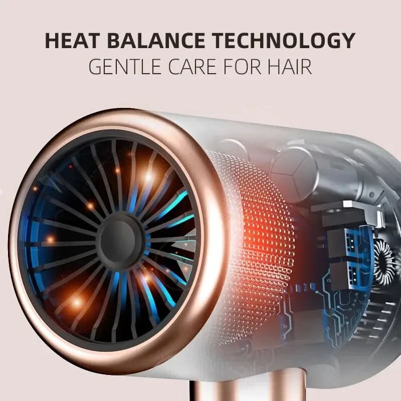 Uscător de păr LumaPro 2400W cu tehnologie cu ioni și design elegant pentru toate tipurile de păr