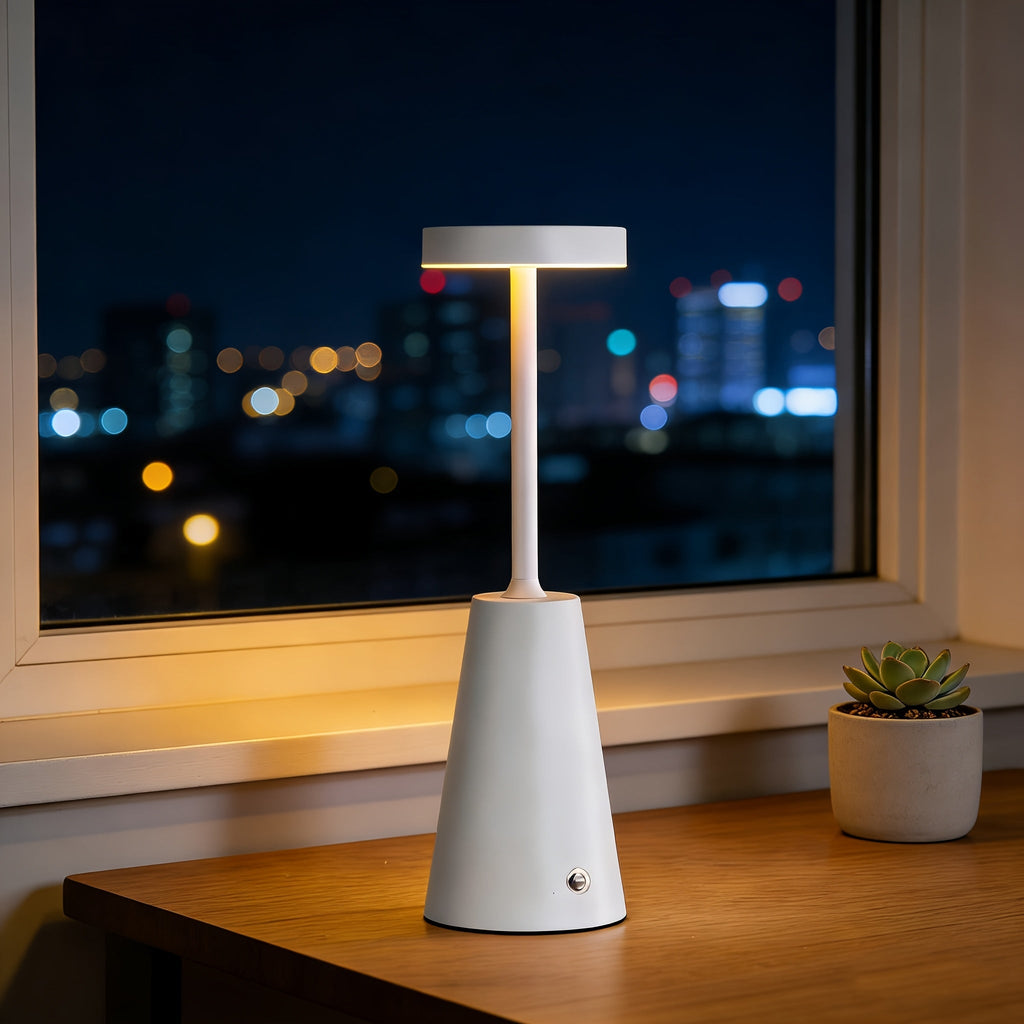 Touch Dimmable Metal Table Lamp for Modern Interiors