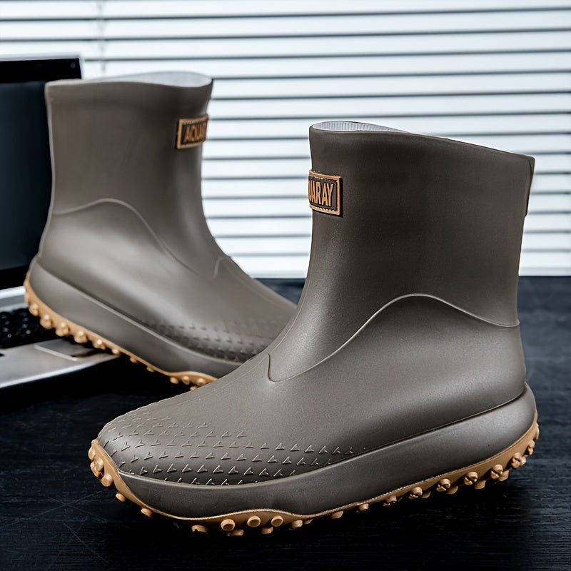 Slip-On Waterproof Rain Boots