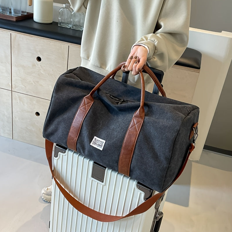 Vypraná vintage taška Weekender s víceúčelovým úložným prostorem