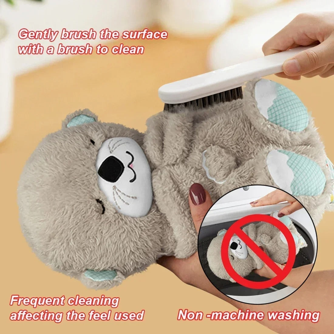 Peluche Loutre pour Bébé, Compagnon de Respiration pour un Coucher Doux | Fervei