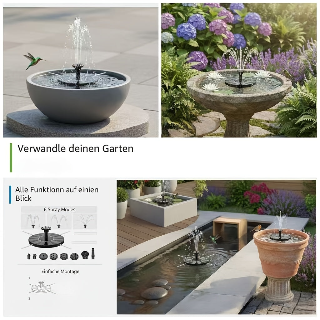 Solar Garden Fountain Pump