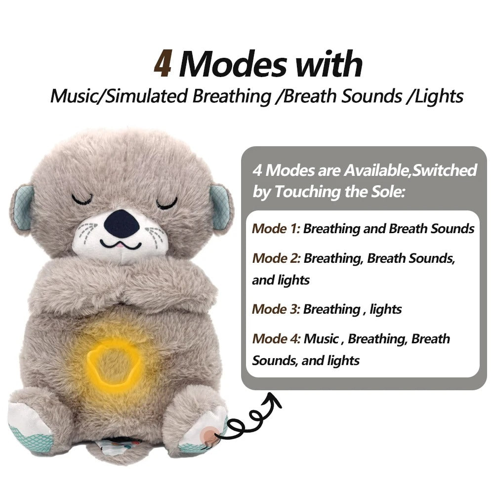 Peluche Loutre pour Bébé, Compagnon de Respiration pour un Coucher Doux | Fervei