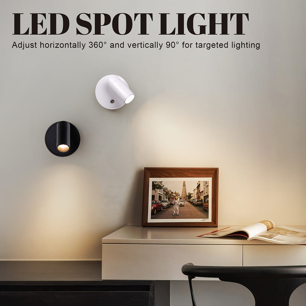 Nástěnná lampa s otočným projekčním světlem