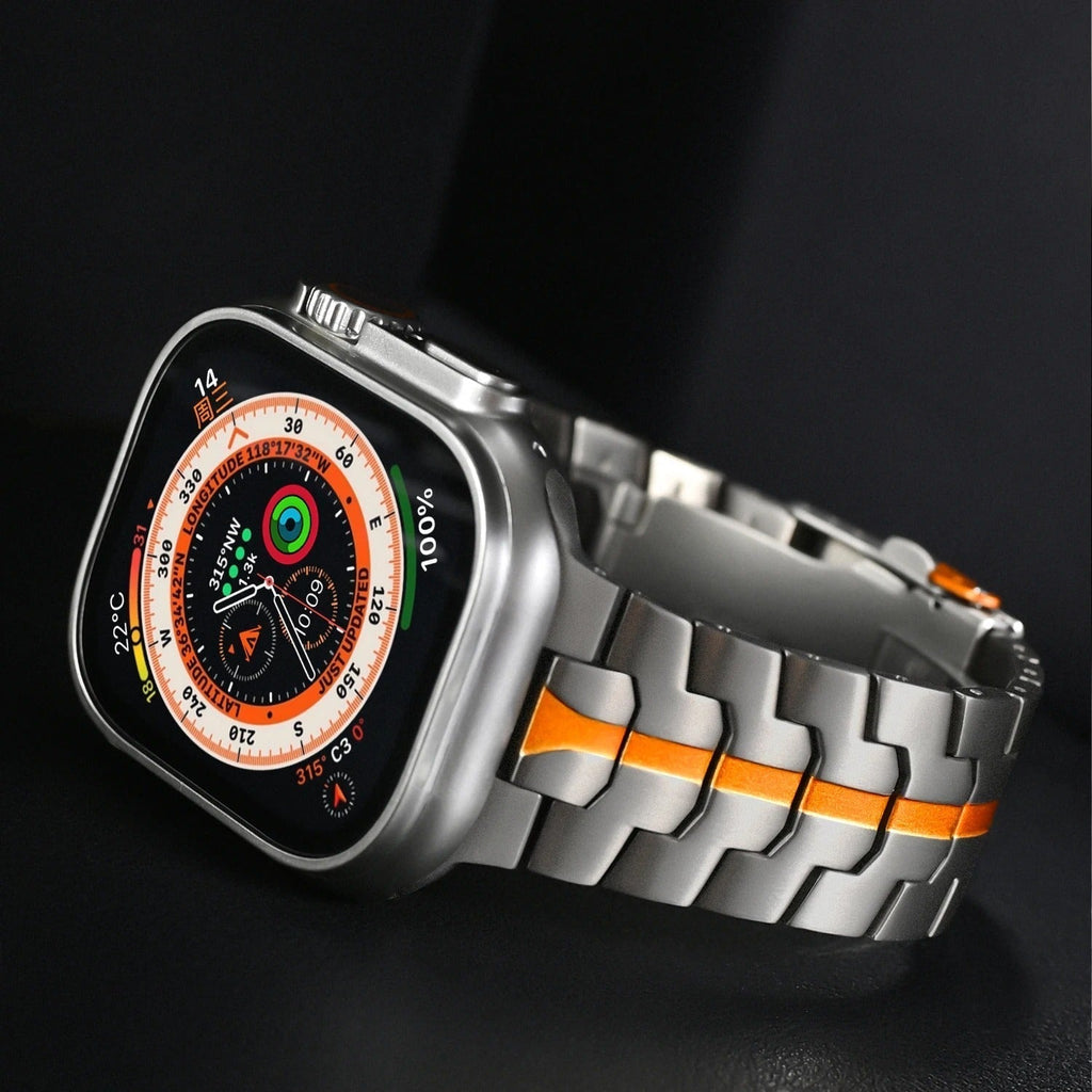 Luksusowa tytanowa opaska Keith Lane do urządzeń Apple Watch