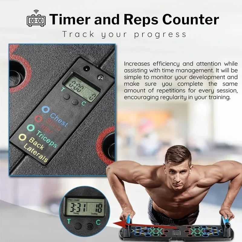 30-In-1 Digital Push-Up Board For At-Home Workouts And Full-Body Training | Fervei