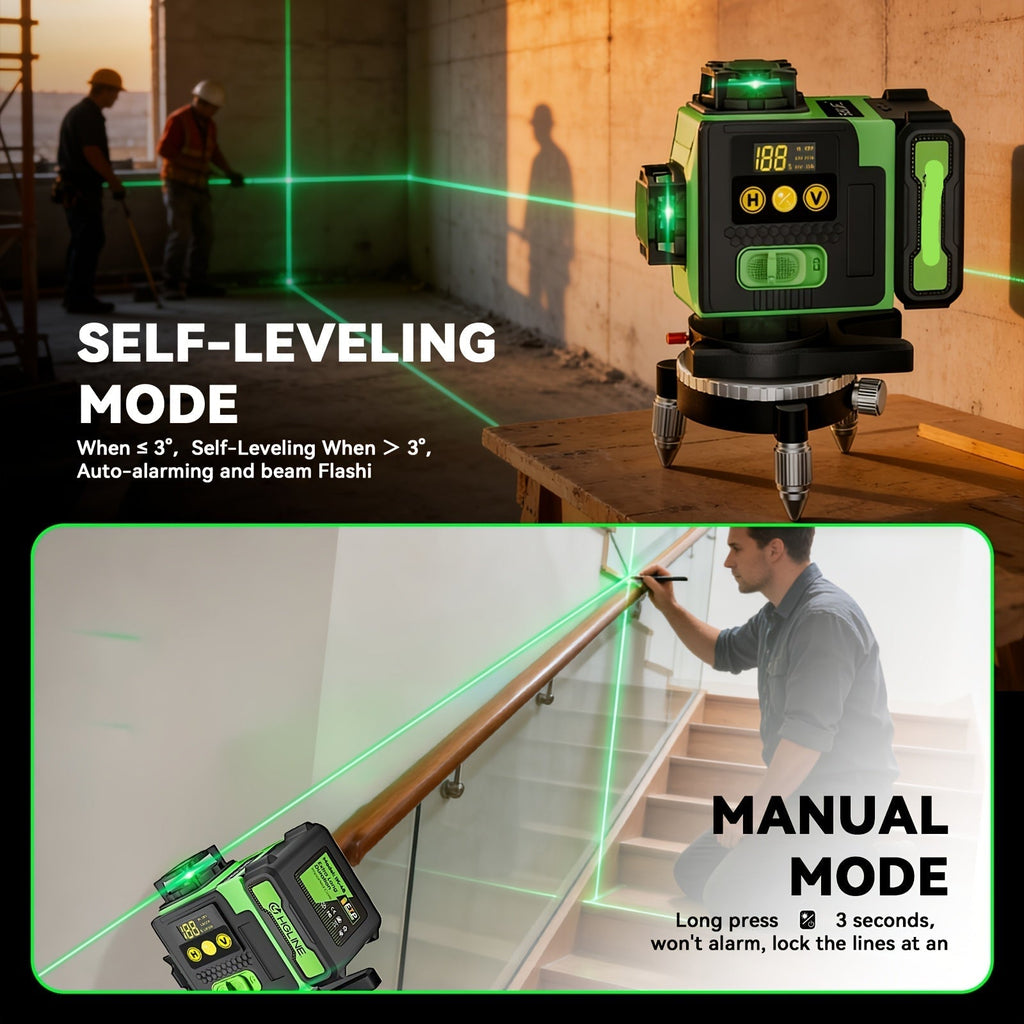 360 Laser Level Tool for Precision Construction Alignment