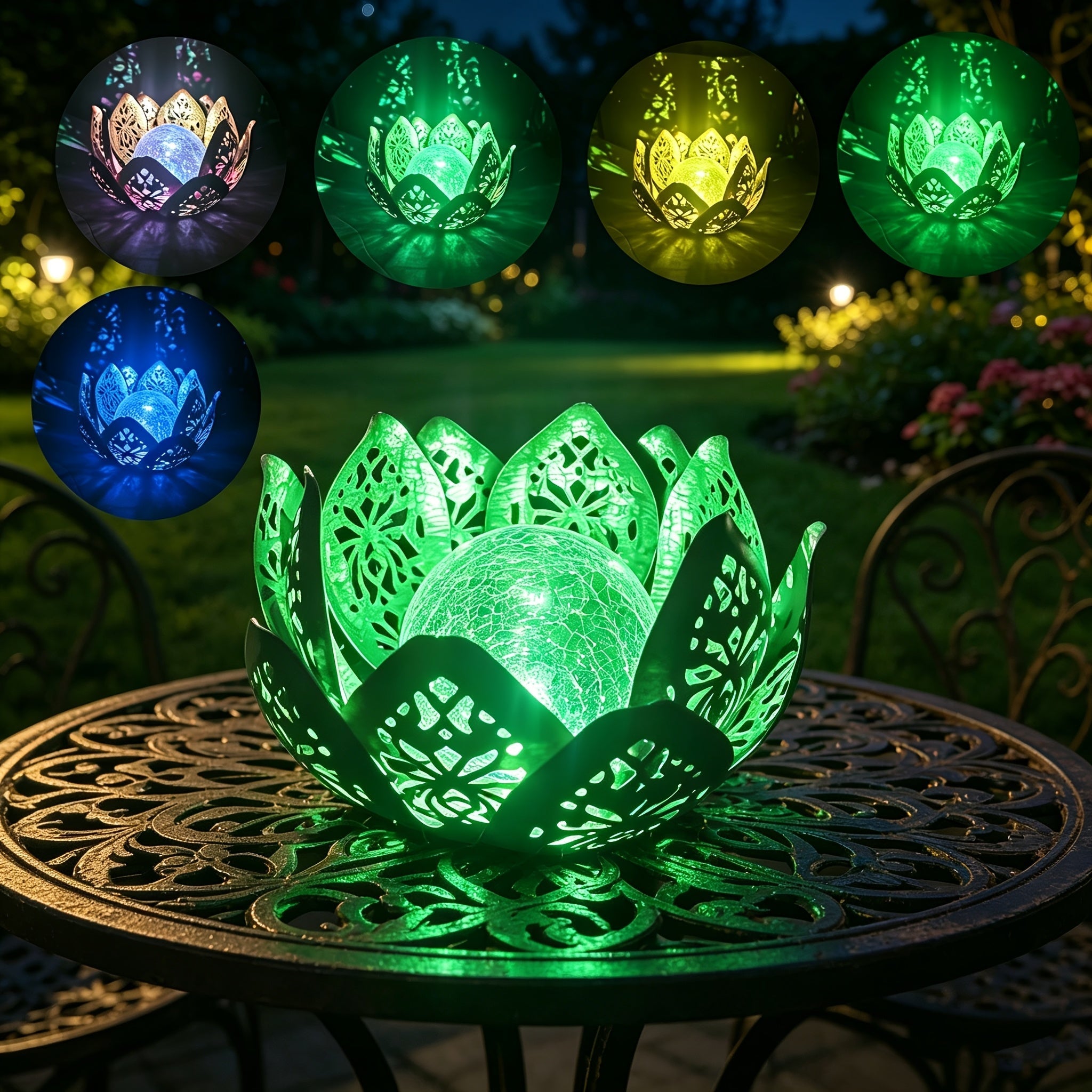 Solar Lotus bordlampe