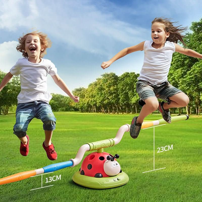 NovaPlay 3-In-1 Activity Kit for Kids Jump Rope Ring Toss Pedal Rocket