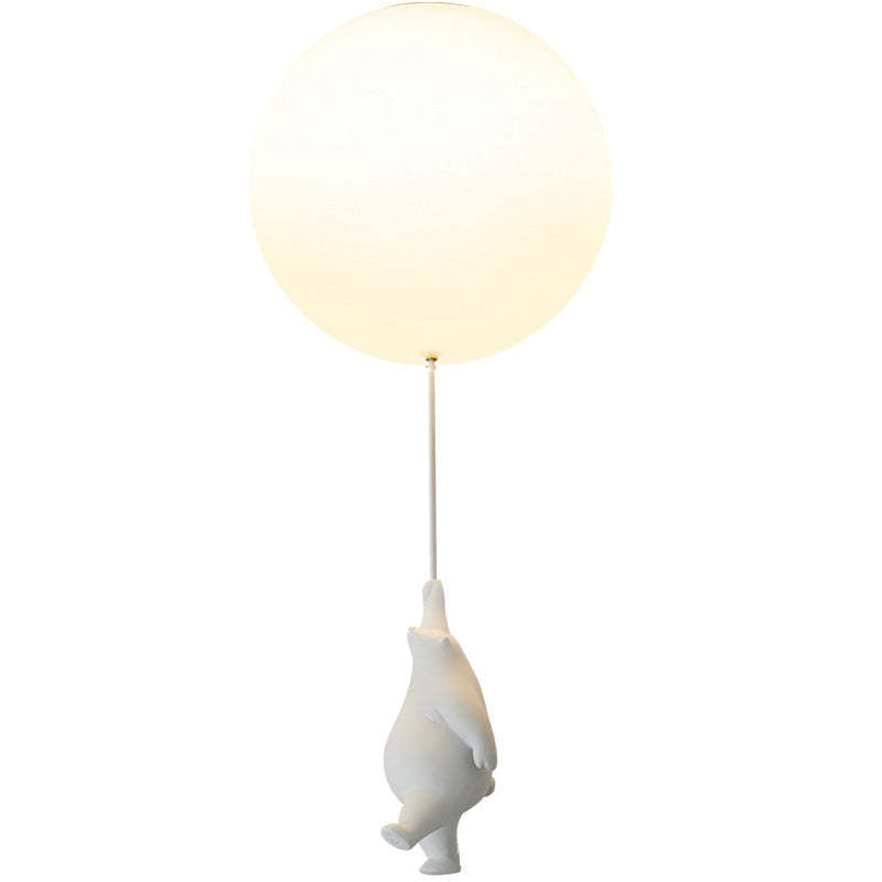 Lampa wisząca Fateh Bear Balloon do sufitu, zabawna dekoracja pokoju