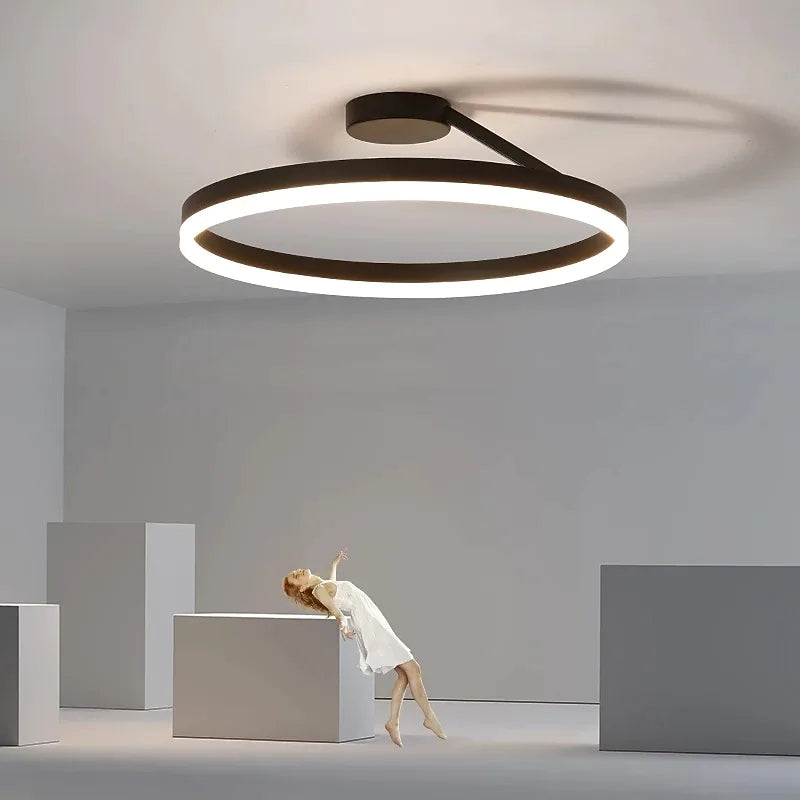 ArishaGlow Elegant LED Ceiling Light In Gold And Metal Finish