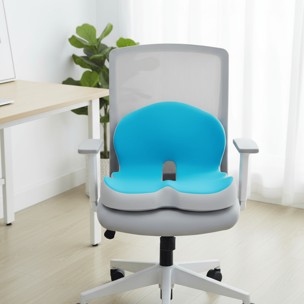 PostureEase Pad Premium Memory Foam Pillow For Posture And Comfort