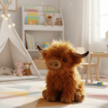 Soft Highland Cow Plush Toy For Cuddle Friends At Home