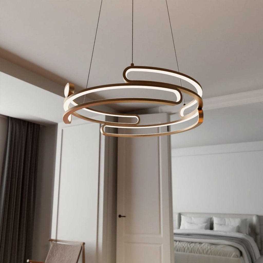 Solaro Industrial Pendant Light With 2700K LED In Metal Finish